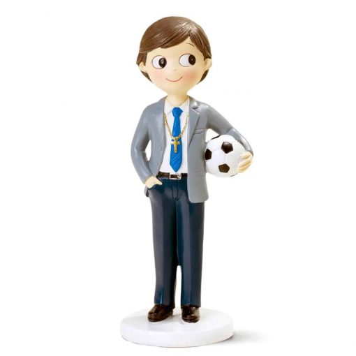 Figura para tarta de comunión niño con balón