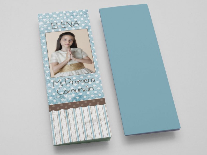 marcapáginas de comunión personalizado modelo álvaro