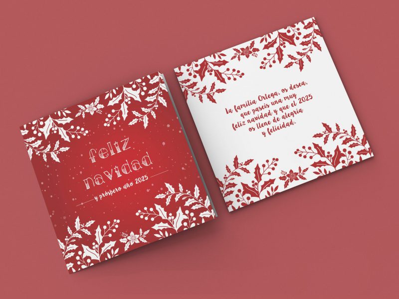 tarjeton de navidad personalizado
