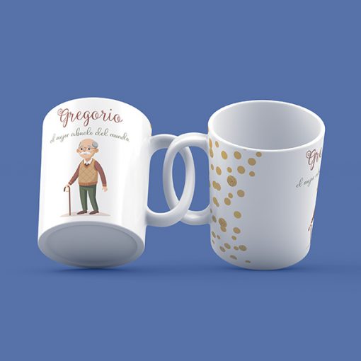 Taza de cerámica personalizada modelo abuelo